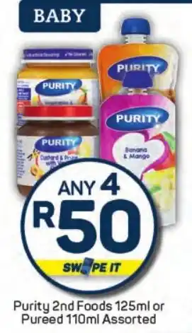 Pick n Pay Liquor Purity 2nd Foods or Pureed Assorted offer