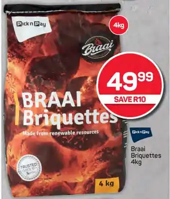 Pick n Pay Liquor Pick n Pay Braai Briquettes offer