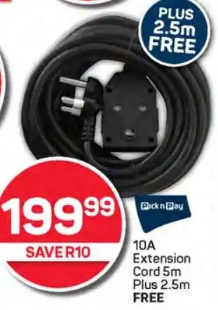 Pick n Pay Liquor Pick n Pay 10A Extension Cord offer