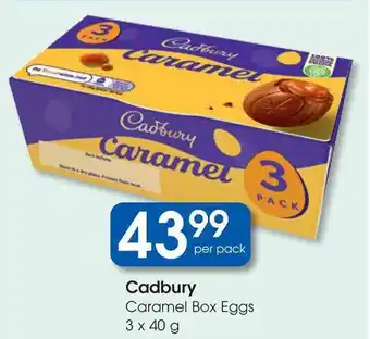 Clicks Cadbury Caramel Box Eggs offer