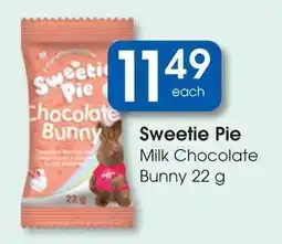 Clicks Sweetie Pie Milk Chocolate Bunny offer