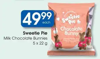 Clicks Sweetie Pie Milk Chocolate Bunnies offer