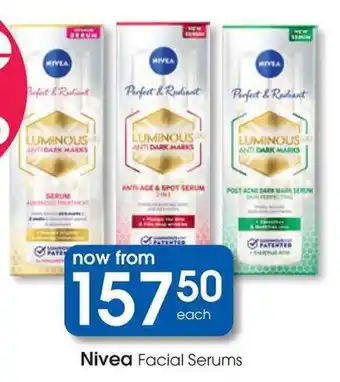 Clicks Nivea Facial Serums offer