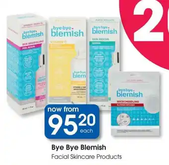 Clicks Bye Bye Blemish Facial Skincare Products offer