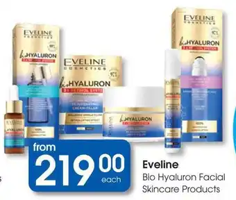 Clicks Eveline Bio Hyaluron Facial Skincare Products offer