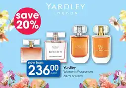 Clicks Yardley Women's Fragrances offer