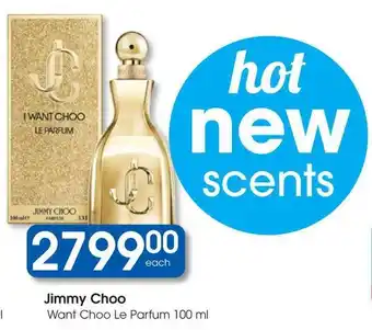 Clicks Jimmy Choo Want Choo Le Parfum offer