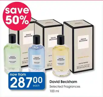 Clicks David Beckham Selected Fragrances offer