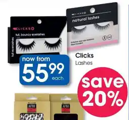 Clicks Clicks Lashes offer