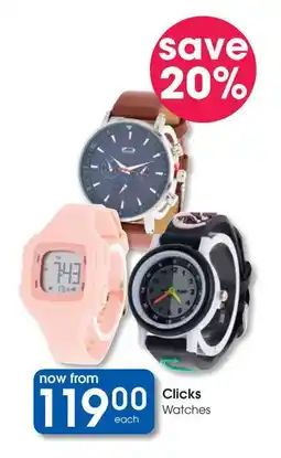 Clicks Clicks Watches offer