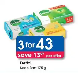 Clicks Dettol Soap Bars offer