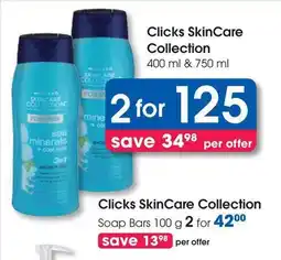 Clicks Clicks SkinCare Collection offer