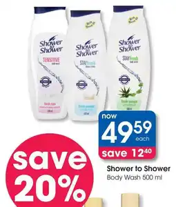 Clicks Shower to Shower Body Wash offer