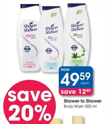 Clicks Shower to Shower Body Wash offer