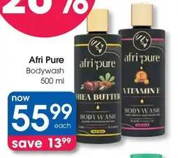 Clicks Afri Pure Bodywash offer