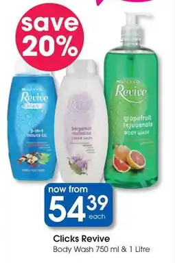 Clicks Clicks Revive Body Wash offer