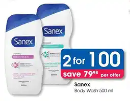 Clicks Sanex Body Wash offer