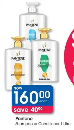 Clicks Pantene Shampoo or Conditioner offer