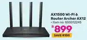 Game TP-Link AX1500 WiFi 6 Router Archer AX12 offer