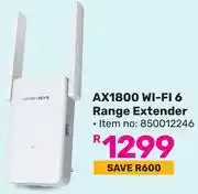 Game TP-Link AX1800 WiFi 6 Range Extender offer