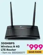 Game TP-Link 300 Mbps Wireless N 4G LTE Router offer