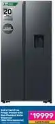 Game Samsung 560L Frost Free Fridge Freezer With Non Plumbed Water Dispenser RS7DG4100B4FA offer