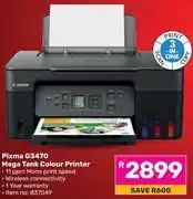 Game Canon Pixma G3470 Mega Tank Colour Printer offer