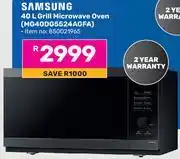 Game Samsung 40L Grill Microwave Oven MG40DG5524AGFA offer