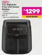 Game Defy 7.6L Digital Air Fryer With Viewer Window offer