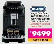 Game Delonghi Magnifica Evo Coffee Machine ECAM290.61.B offer