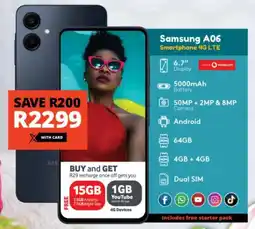 Checkers Samsung A06 Smartphone 4G LTE offer