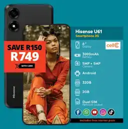 Checkers Hisense U61 Smartphone 3G offer