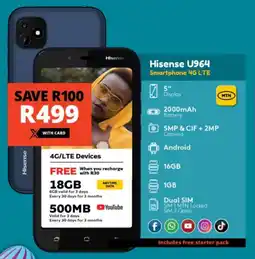 Checkers Hisense U964 Smartphone 4G LTE offer