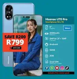 Checkers Hisense U70 Pro Smartphone 4G LTE offer