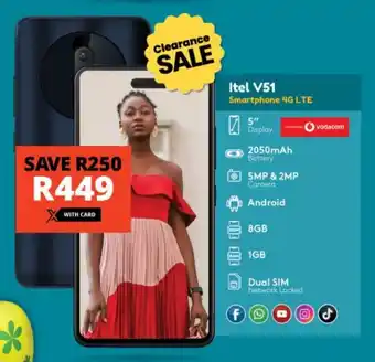 Checkers Itel V51 Smartphone 4G LTE offer