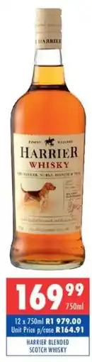 Ultra Liquors Harrier blended scotch whisky offer