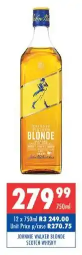 Ultra Liquors Johnnie walker blonde scotch whisky offer