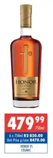 Ultra Liquors Honor vs cognac offer