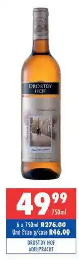 Ultra Liquors Drostdy hof adelpracht offer