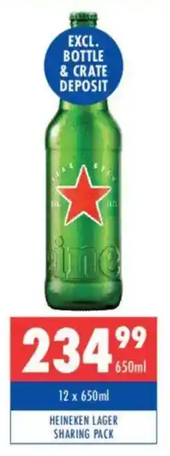 Ultra Liquors Heineken lager sharing pack offer