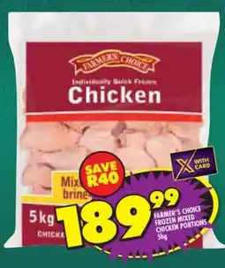 Shoprite Farmer's choice frozen mixed chicken portions offer