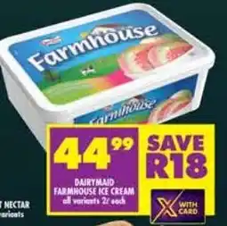 Shoprite Dairymaid farmhouse ice cream all variants offer