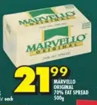 Shoprite Marvello original 70% fat spread offer