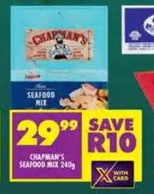 Shoprite Chapman's seafood mix offer