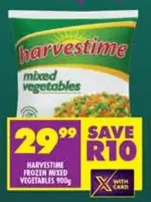 Shoprite Harvestime frozen mixed vegetables offer