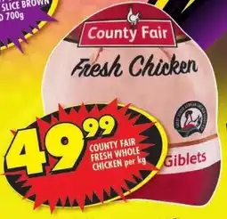 Shoprite County fair fresh whole chicken offer