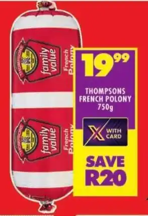 Shoprite Thompsons french polony offer