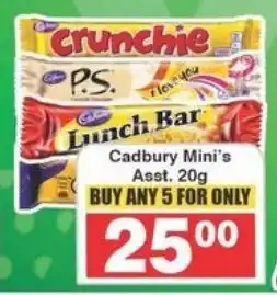 Frontline Cadbury Mini's Asst. offer