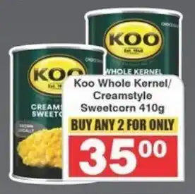 Frontline Koo Whole Kernel/ Creamstyle Sweetcorn offer