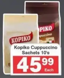 Frontline Kopiko Cuppuccino Sachets offer